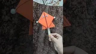 Paper kite craft short video #shortvideo #diy #youtubeshorts #like #kite #craft #tranding #shorts