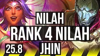 NILAH & Sona vs JHIN & Senna (ADC) | Rank 4 Nilah, 9/2/9, Dominating | EUW Challenger | 25.8