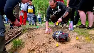 Axial scx10-2 Hilux 2nd run at MSG Fest 2023 (class 0) | Built RC