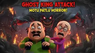 Motu Patlu Haunted Night😱| Ghost Attack Horror Cartoon | Horror Cartoon 4K | Animated cartoon Series
