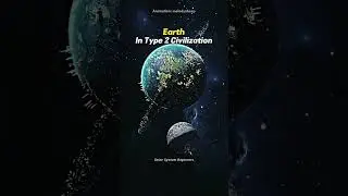 Earth Now vs In Type 2 Civilization #space #universe