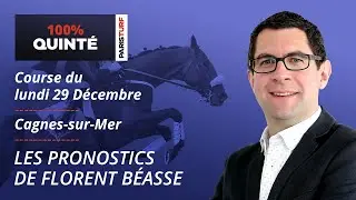 Pronostics Quinté PMU - 100% Quinté du Lundi 29 décembre à Cagnes-sur-Mer