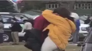 Malia Obama Kissing, Tailgating at First Harvard Yale Game