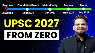 UPSC 2027 From Zero 🤔 | Complete Roadmap for Beginners 🔥|| By Prashant Tiwari Sir