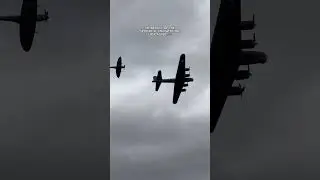 The Beauty Of The Lancaster Flying With The Spitfire..😳 #lancaster #spitfire