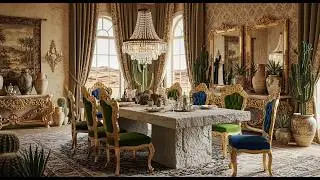If &ldquo;Dune&rdquo; Met &ldquo;Bridgerton&rdquo; &mdash; Desert Luxe Meets Royal Classic Interiors