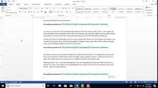 MS Word Class #03 by Muhammad Ajmal