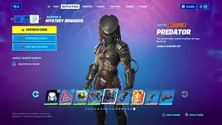 Predator Rewards added to Fortnite Battle Royale Lobby Jungle Hunter Set