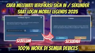 CARA LOGIN ML TANPA KODE VERIFIKASI | CARA LOGIN AKUN ML TANPA KODE VERIFIKASI