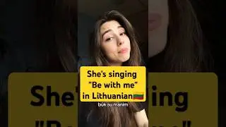 You don't need to understand #Lithuanian language to appreciate her beautiful voice😍 #lithuaniaviral