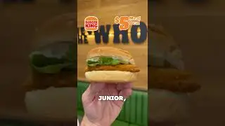 Choose from 3 different meals for just $5 each! Whopper Jr 🥩, BK Veggie Burger 🥬 or Chicken Jr 🍗