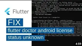 fix flutter doctor android license status unknown || IDA Technology Institute