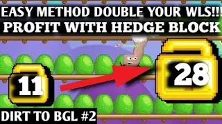 HOW TO PROFIT WITH MASSING HEDGE / BUSH PROFIT 2020 | GROWTOPIA |DOUBLE WLS PROFIT| DIRT TO BGL #2