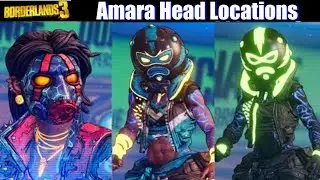 Borderlands 3 - Amara Cosmetics Guide (Heads & Skins Locations)