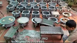 🆘🔥. XƯỞNG BẾP CỦI KO KHÓI -  BẾP NƯỚNG ĐA NĂNG NẮP RÁP SIÊU BỀN SIÊU TIỆN ÍCH 