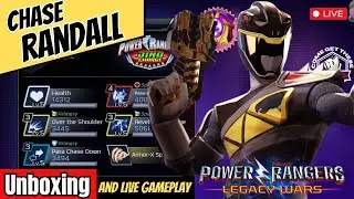 Power Rangers Legacy Wars ⚡️ | Dino Charge Black Ranger Chase Randall Unboxing & Gameplay | 🔴 LIVE 🔴