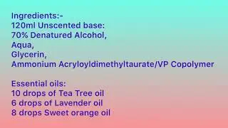 How to make your own hand sanitiser at home?