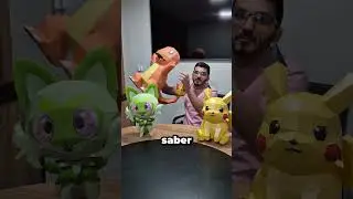 QUAL DESSES POKEMON SERIA TEU INCIAL? #papercraft #artesanato#pokemon#pikachu #shorts#geek#anime#art