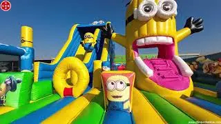 minions inflatable amusement park inflatable minions castle