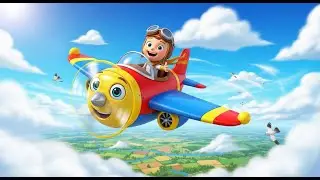 Flying High in My Airplane | Fun Nursery Rhyme for Kids