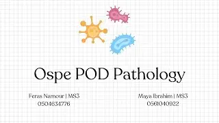 POD OSPE Review Part 2 (Pathology) | Feras Namour & Maya Ibrahim | POD 231