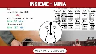 Insieme ( Mina ) - Tutorial Accordi Chitarra