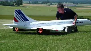 Air France and British Airways Concorde RC turbine Airplane models
