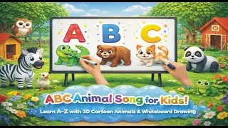 Nursery Rhymes TV | ABC Animals on the Farm 🐮 | A&ndash;Z Drawing Learning for Kids #nurseryrhymes