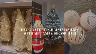 VLOGMAS - Decorate My Christmas Tree & Christmas Decor Haul 🎄