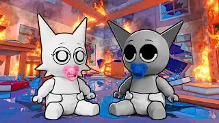 Sprunki bebes SOZINHOS em CASA por 24 horas