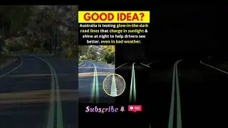 🌟 Australia Tests Glow-in-the-Dark Road Lines for Safer Driving! #australia