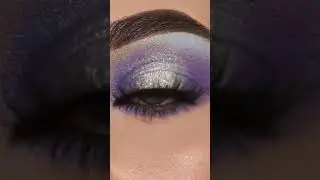 Ethereal Amethyst & Silver Halo Eye Look💜#makeup #makeupartist #eyes