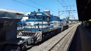 EMD GM GT22 9053 y EMD/GE GP38 BRIAN 8105 con el Tren N&deg;113 por Remedios de Escalada!!