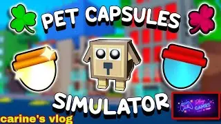 #roblox PET CAPSULES SIMULATOR CLAIMING THE FREE MEGA CODE +NEW UPDATE||Carine's vlog
