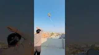 Kite flying world big kite tail 🪁😍#kite #kiteflying #patang #patangbazi