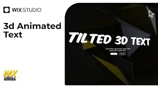 3D Tilted Animated Text in Wix Studio | Wix Ideas