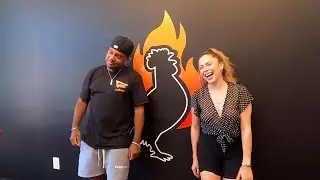 Maxwell & Crystal Eat Spicy Wings At 'What The Cluck'