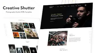 Creative Shutter: HTML5 Template for Photography Studio | Responsive Photography Website Template