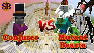 The Conjurer Illager vs Mutant Monsters | Minecraft Mob Battle
