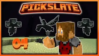 Pickslate EP 4 - BOSS FIGHTS! Ender Dragon and Wither Boss | Minecraft Bedrock Edition Lets Play