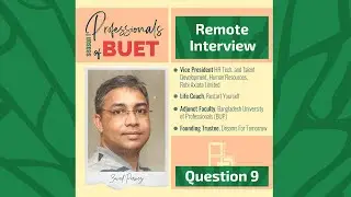 Q9: Restart Yourself for BUETians | Interview with BUET Career Club (2021) | Zaved Parvez