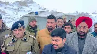 DC Dr. Devansh Yadav, SSP Kishtwar Khalil Poswal visits Sinthan top, access road
