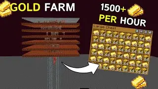 Easy Gold Farm Minecraft Java 1.21.11 | 1500+ Gold Ingots/Hour!