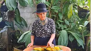 Rico postre de plátano maduro
