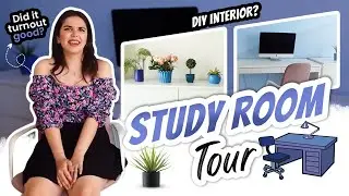 *ROOM TOUR* 2021 - DIY Study/ Office Interior! The Famheli Home Series EP 6 | Heli Ved