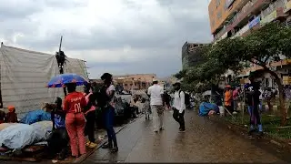 Kampala city on a rainy day 🌧 as unusual 2025.