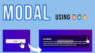how to create modal using html css js