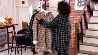 Centigrade Bonded Sherpa Lined Plaid Jacket on QVC