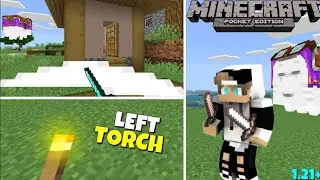 Left Hand Torch Mod For Minecraft PE 1.21+ || #minecraft #minecraftmods #viral #gaming #minecraftpe 