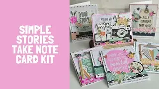 Simple Stories Take Note Card Kit (finished cards)